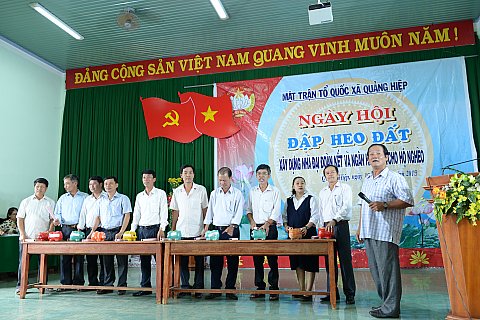 Xã Quảng Hiệp tổ chức ngày hội đập heo đất năm 2019